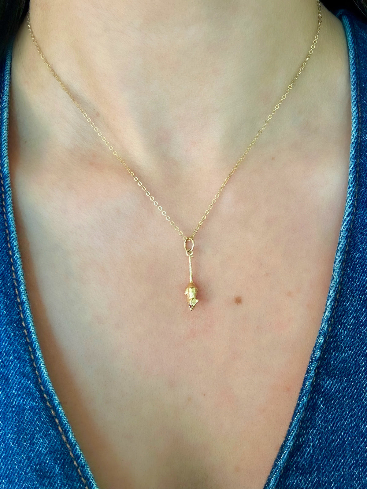 14k Dainty Cable Chain - 17" Long