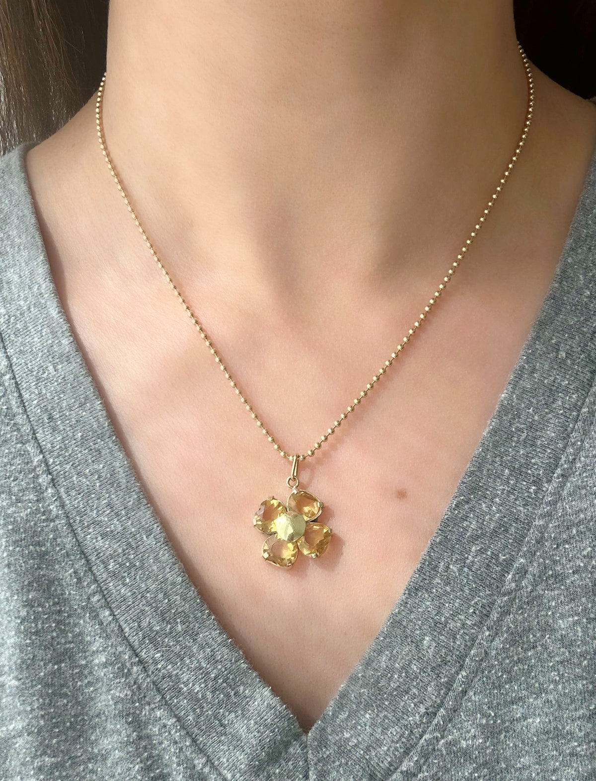 Vintage 14k 1.7mm Ball Chain - 17.5" Long