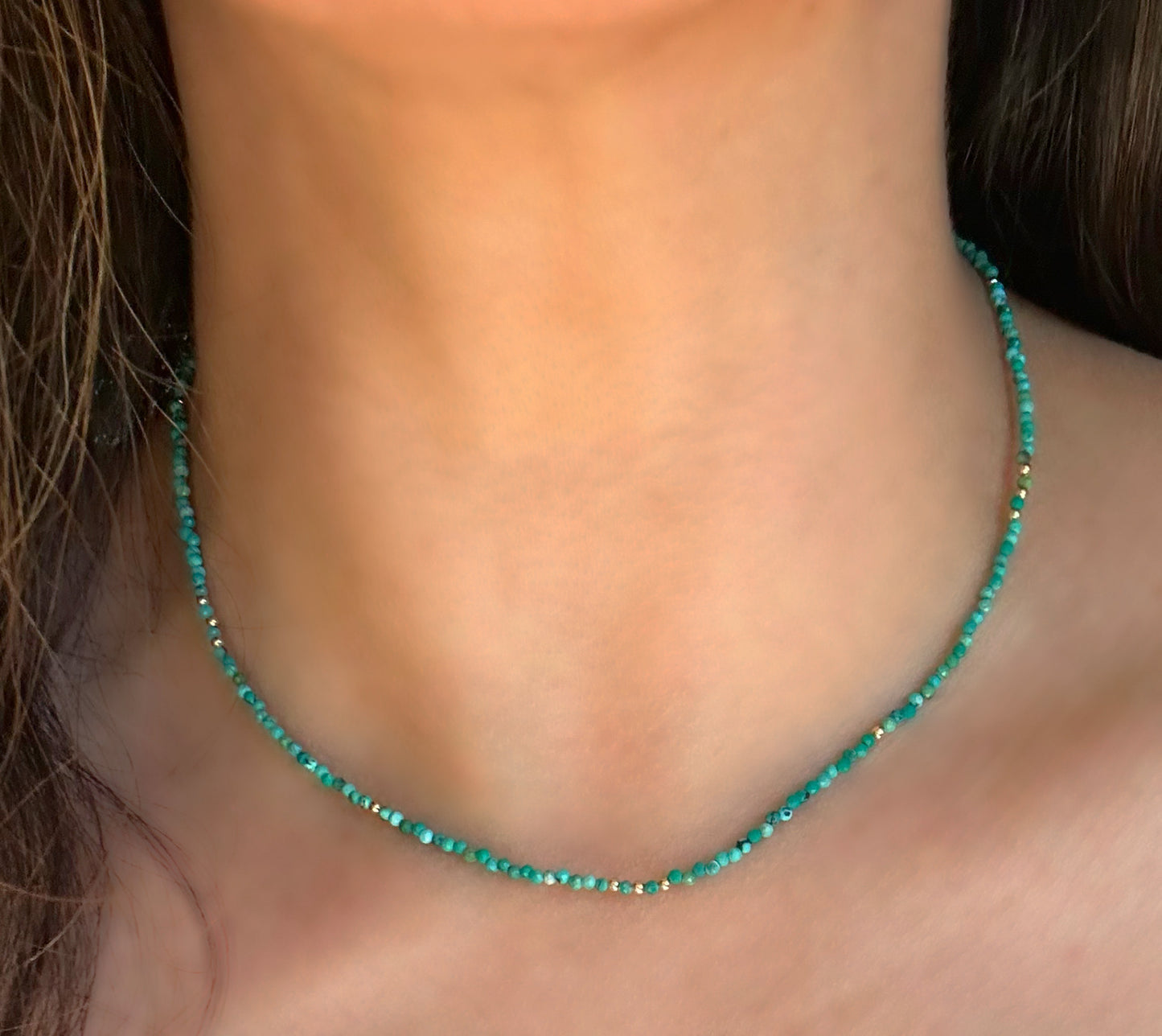 Turquoise and Gold Necklace