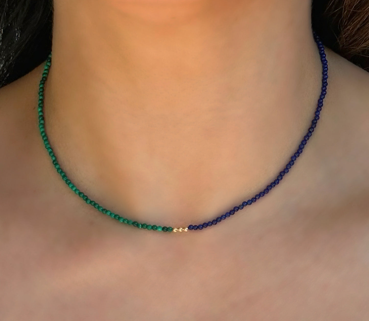 Lapis Lazuli and Malachite Necklace