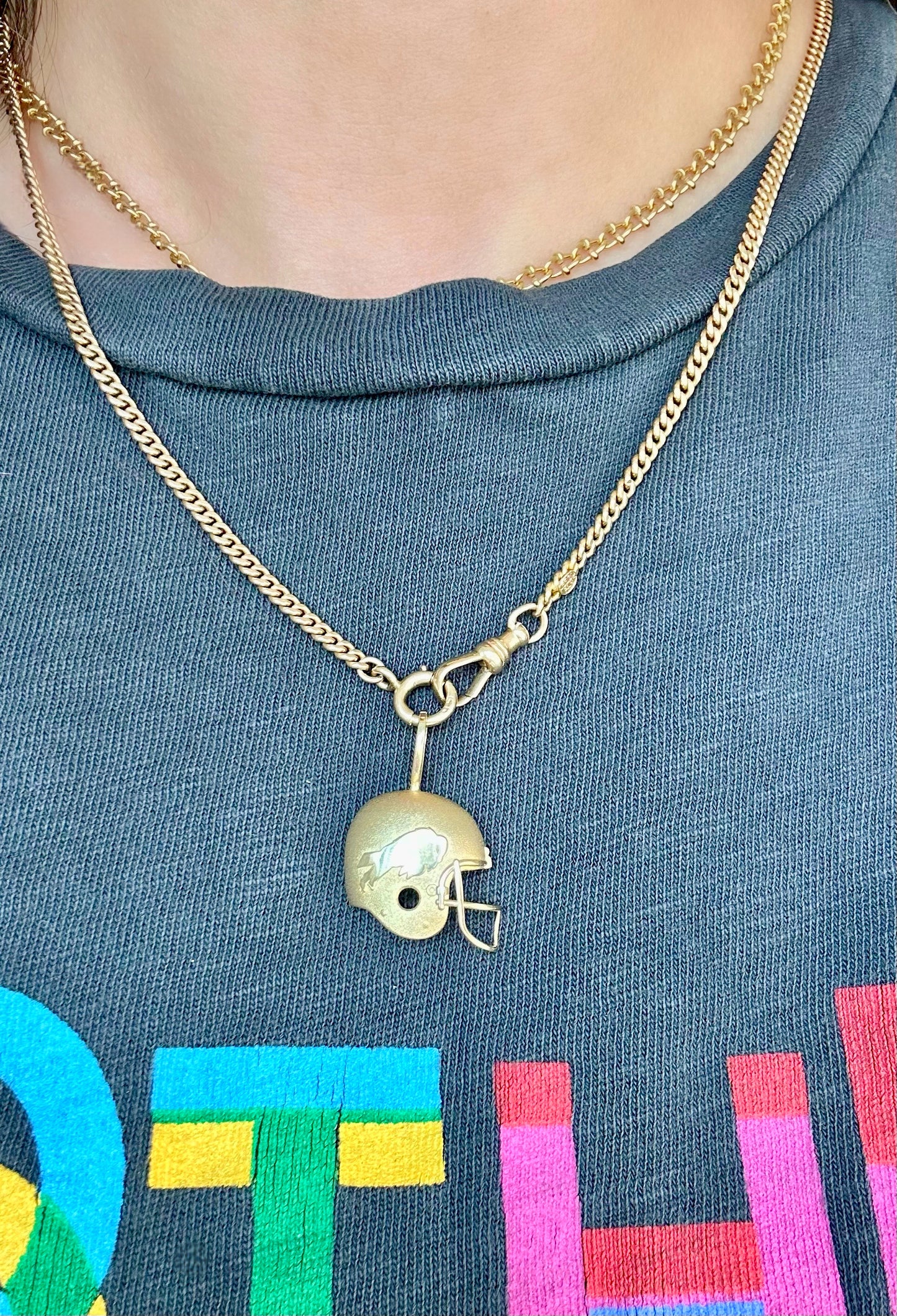 Vintage Official NFL & Michael Anthony 14k Buffalo Bills Helmet Pendant
