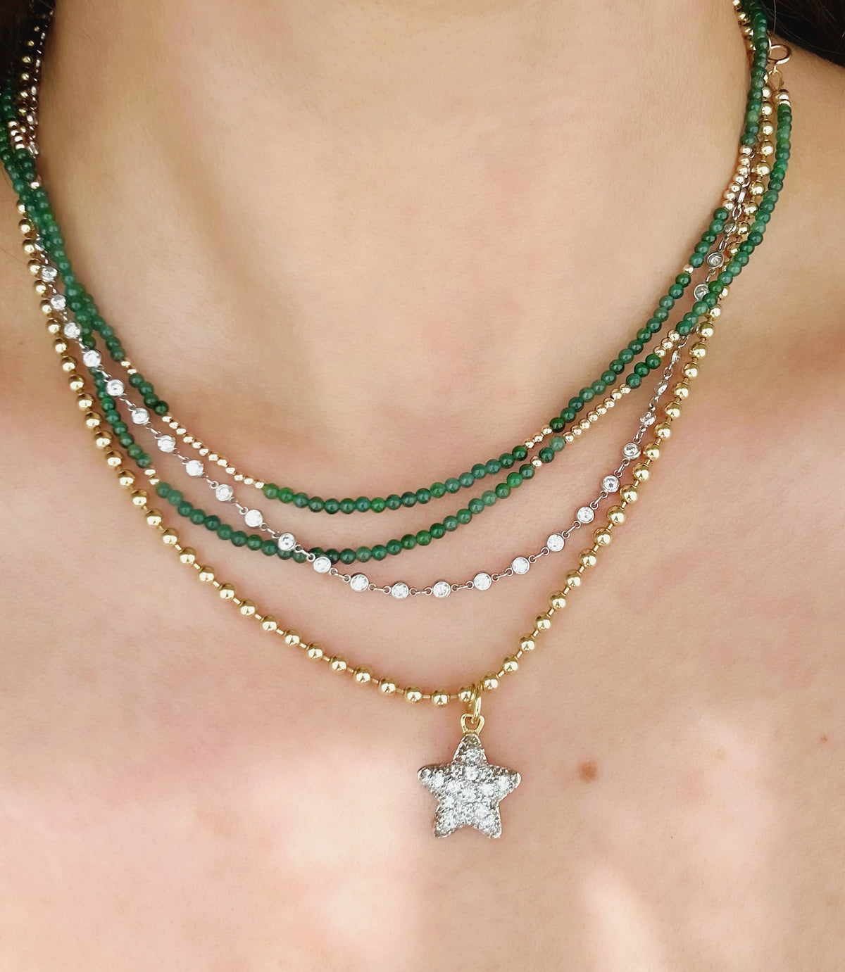 Rovie Made: 18k Two-Tone Diamond Puffy Star Cookie