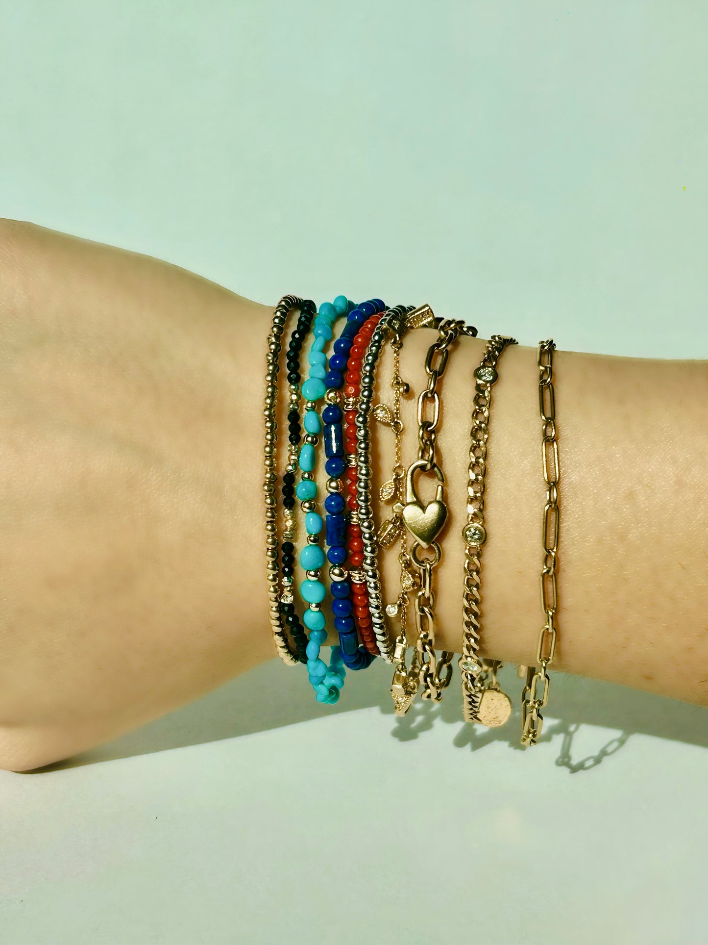 Custom Flex-Stretch Gemstone bracelets