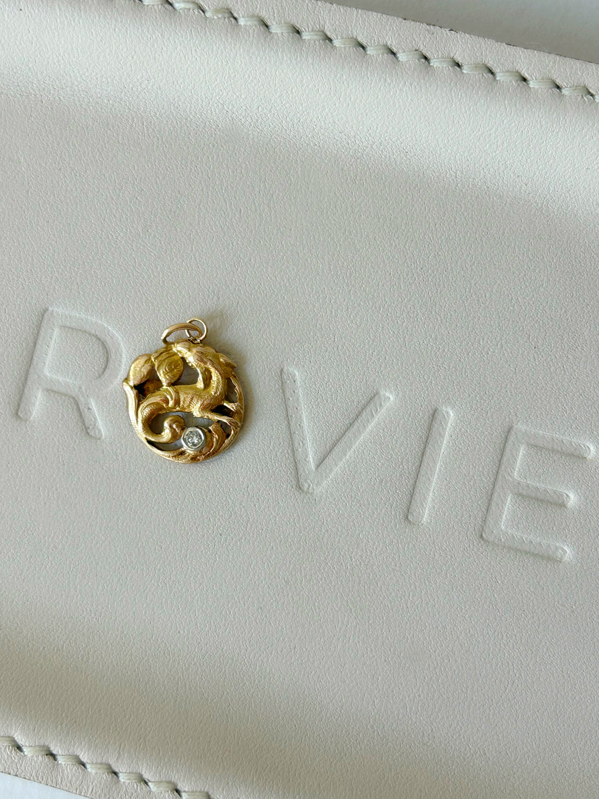 Antique 18k Mythical Creature Stickpin Conversion Charm
