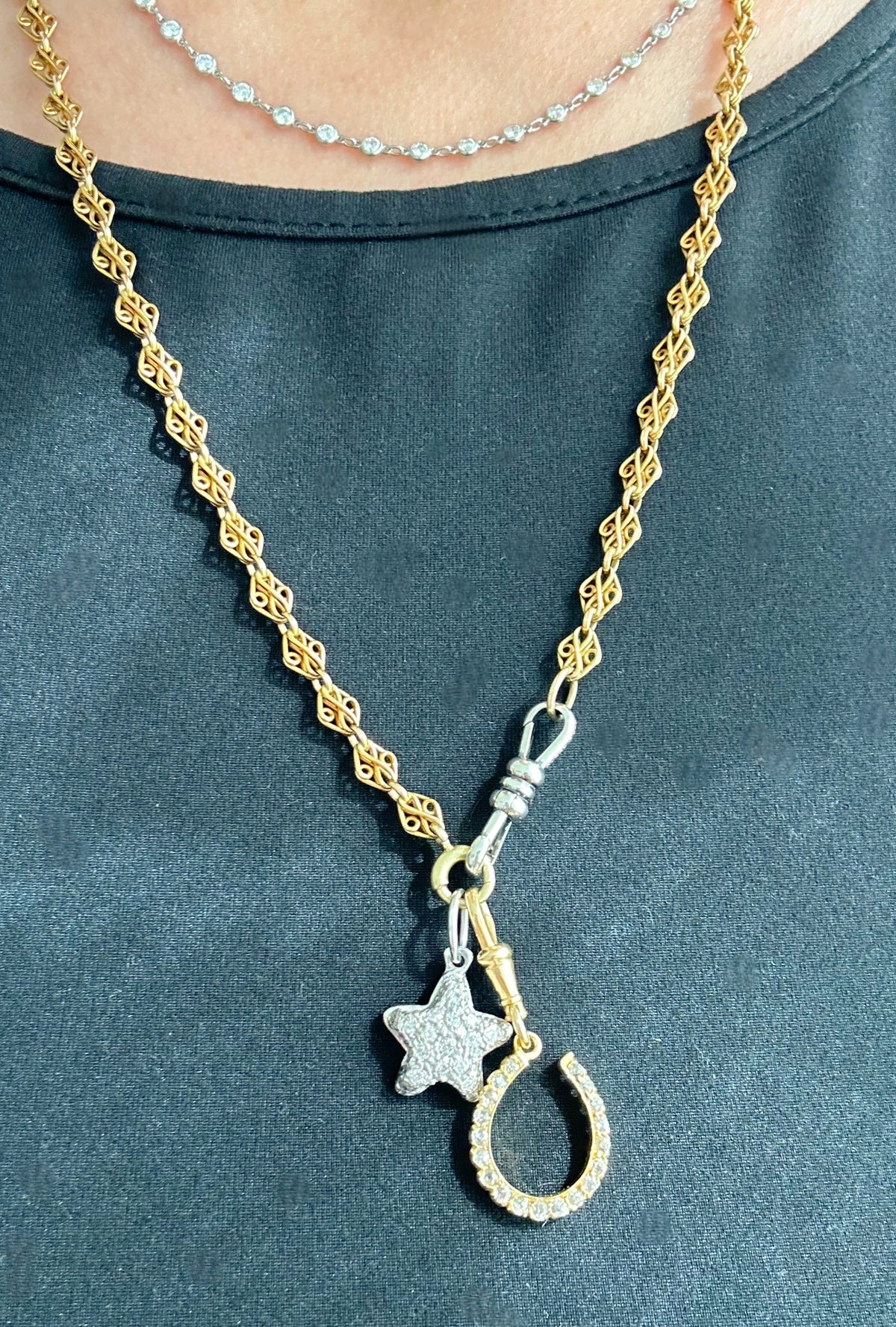 Sterling Silver Double-Sided Dog Clip