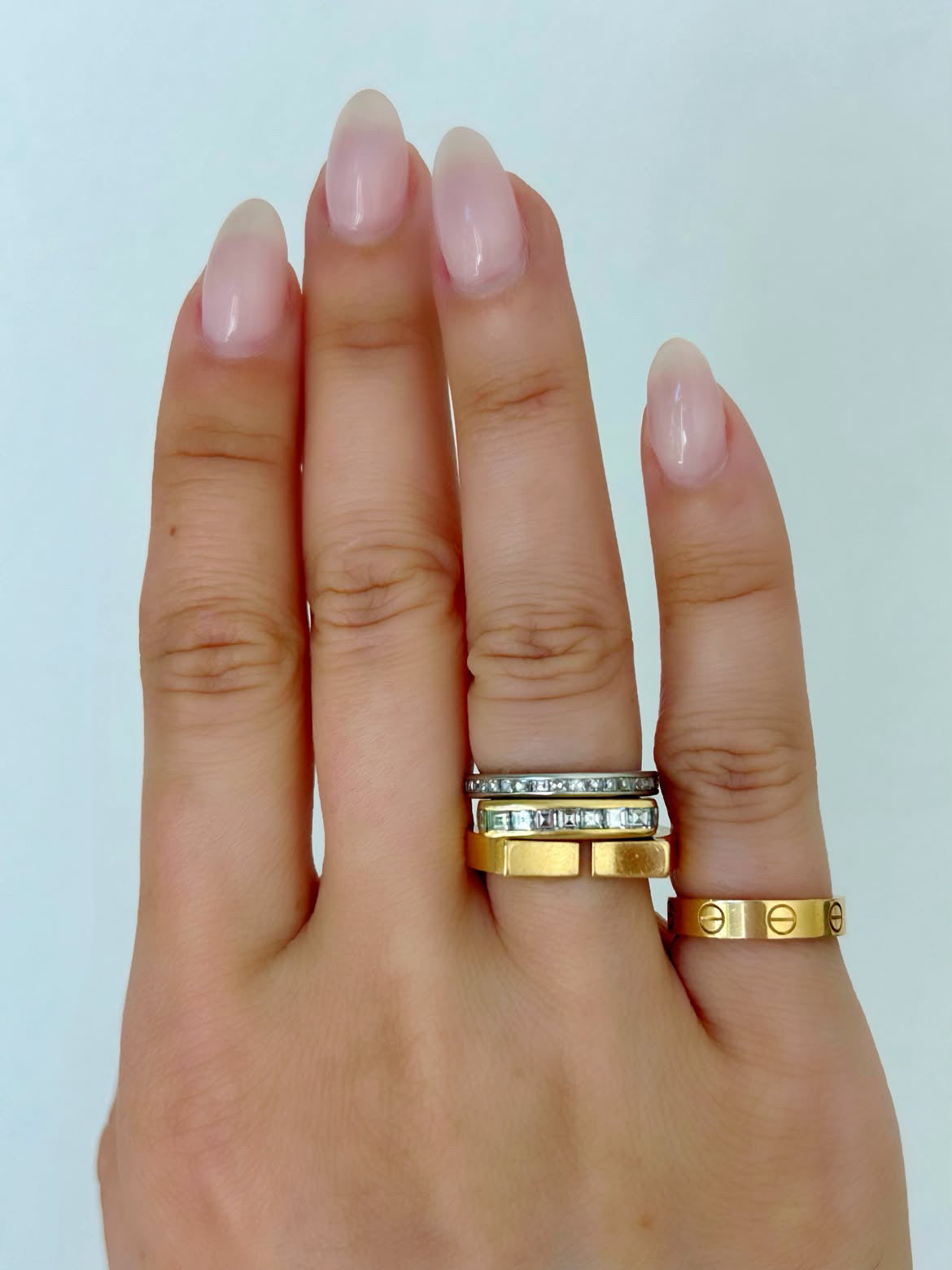 Vintage Cartier Flat C Ring - Sz 5.75-6