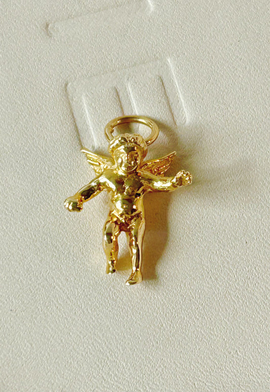 Vintage 14k Cherub Charm