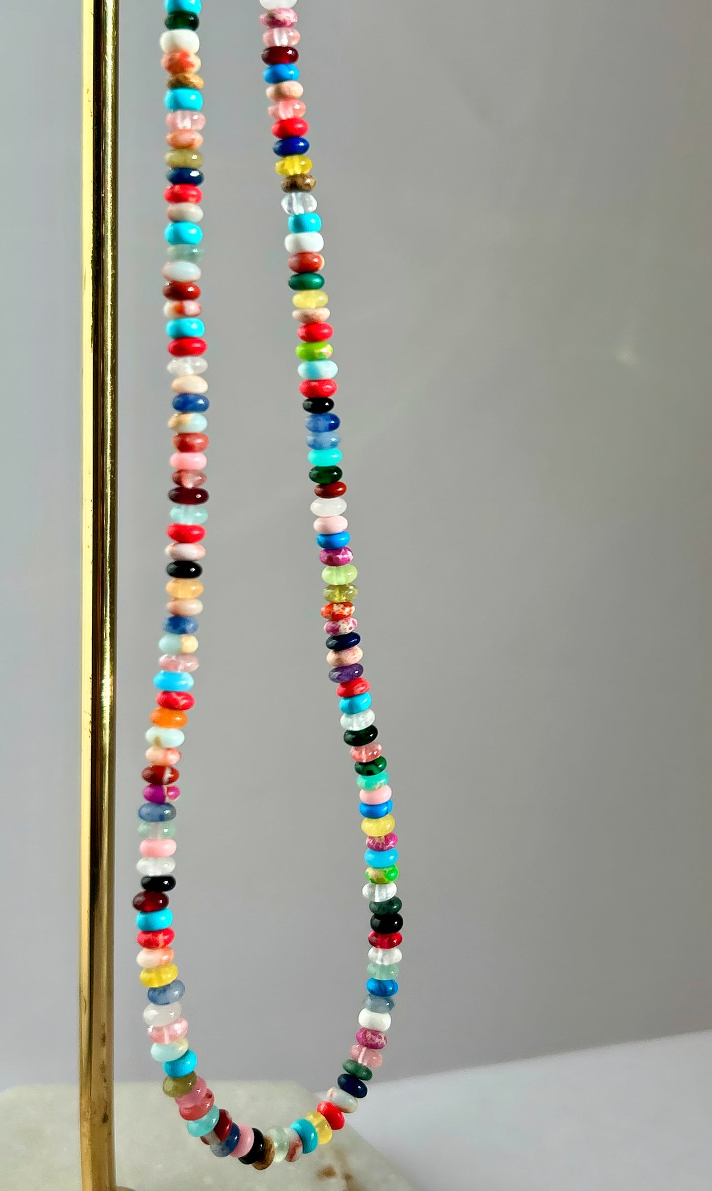 Multi-Color and Multi-Stone Necklace