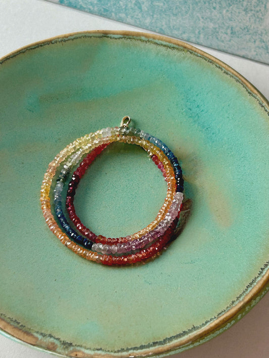 Rainbow Sapphire Necklace