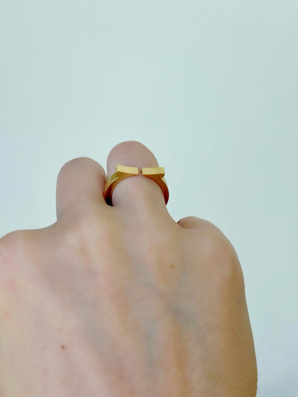 Vintage Cartier Flat C Ring - Sz 5.75-6