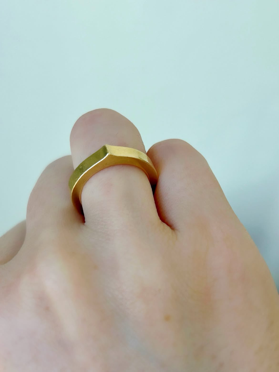 Vintage Cartier Flat C Ring - Sz 5.75-6