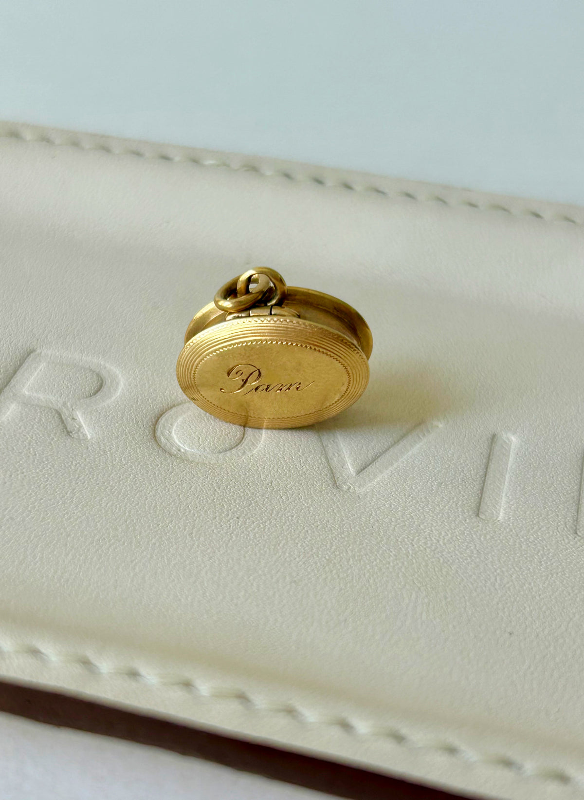 Antique 14k Pill Box with Latch