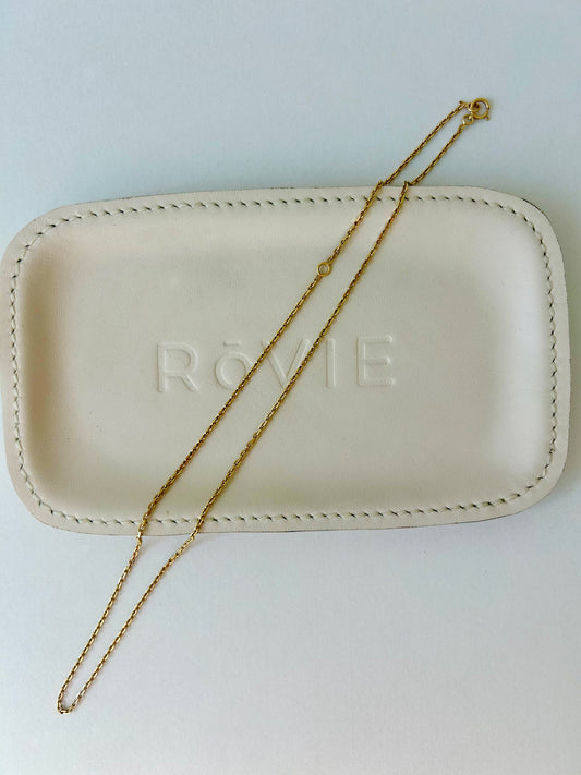 Vintage 18k Biker Chain - 19" Long