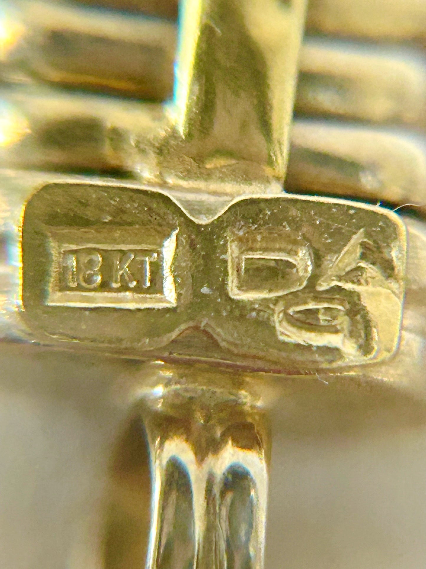 Vintage 18k Italian Fancy Link Bracelet - 7" Long