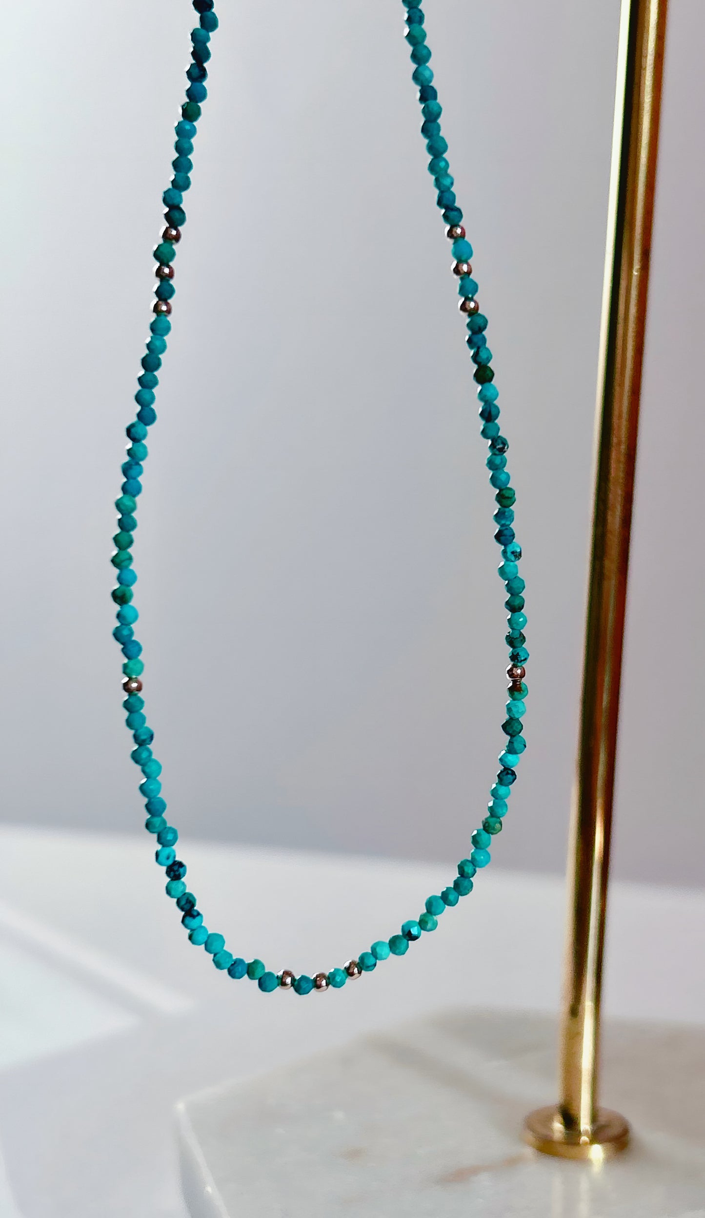 Turquoise and Gold Necklace