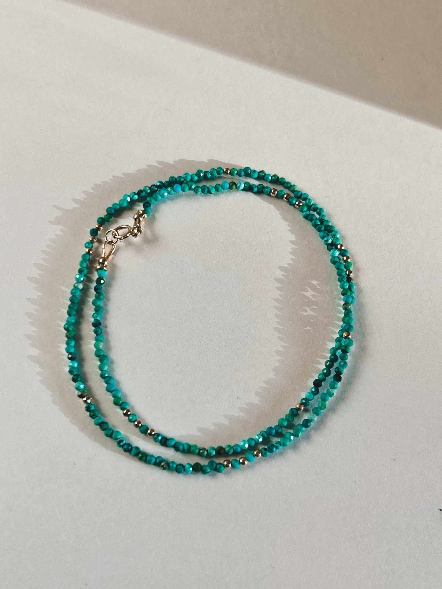 Turquoise and Gold Necklace