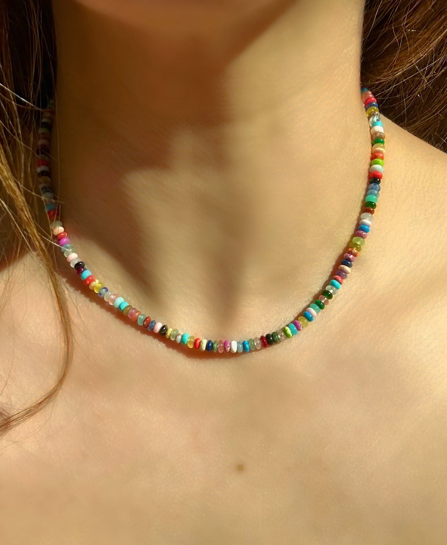 Multi-Color and Multi-Stone Necklace