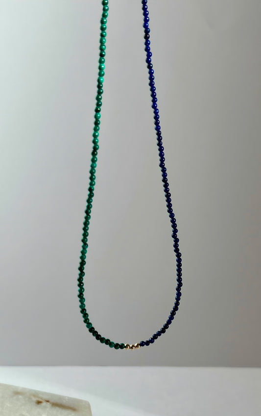 Lapis Lazuli and Malachite Necklace