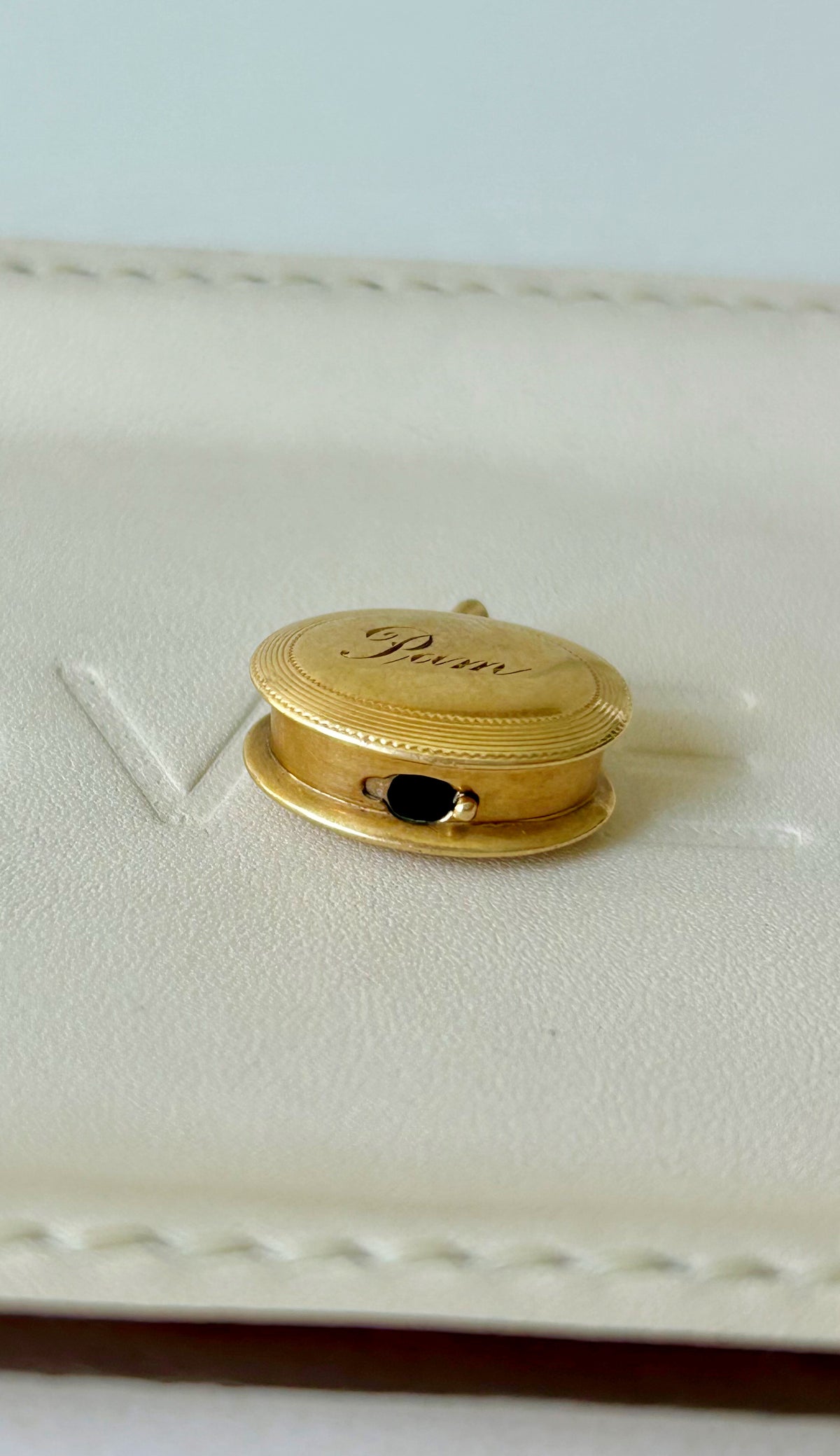 Antique 14k Pill Box with Latch
