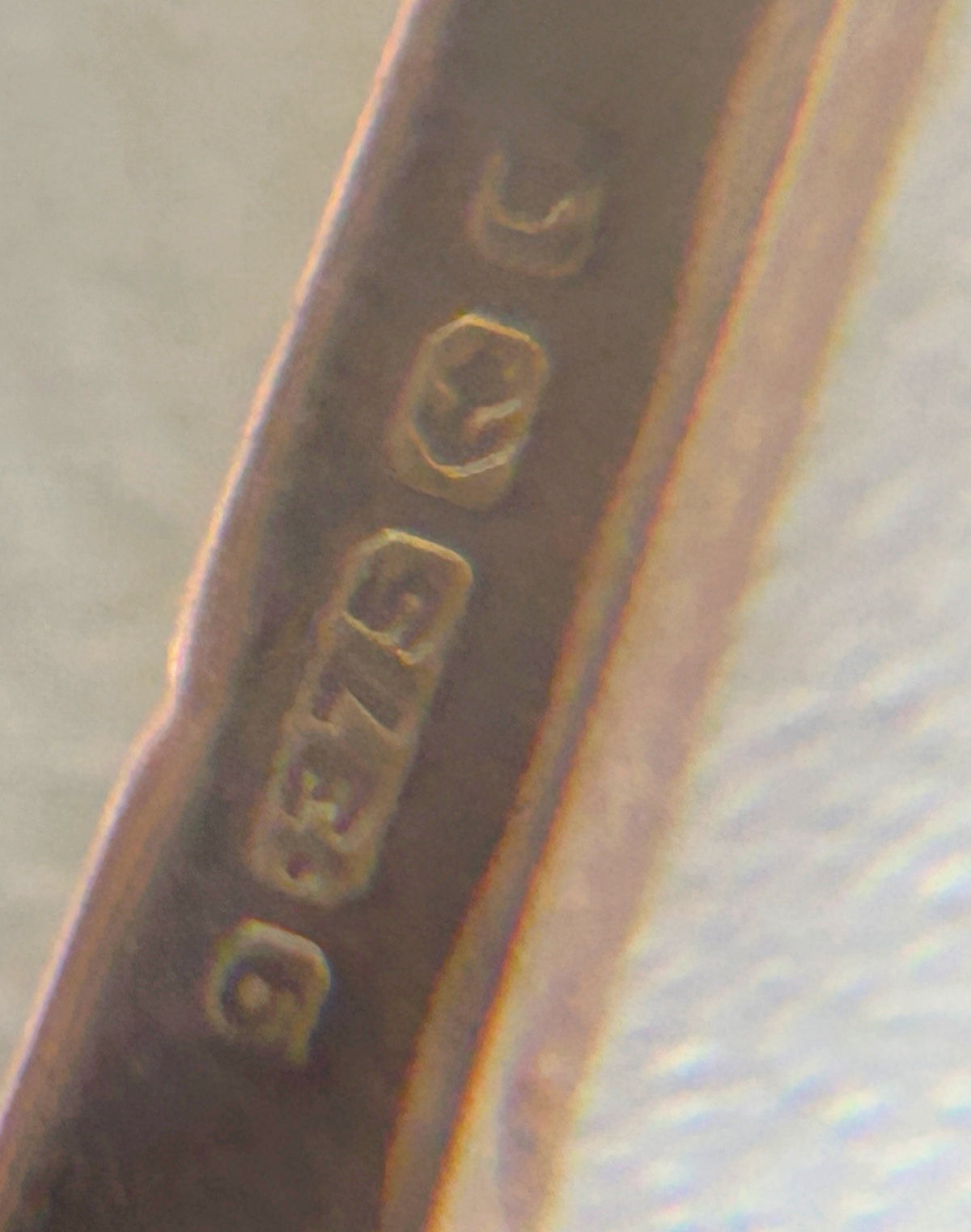 Antique British 9k Nail Charm