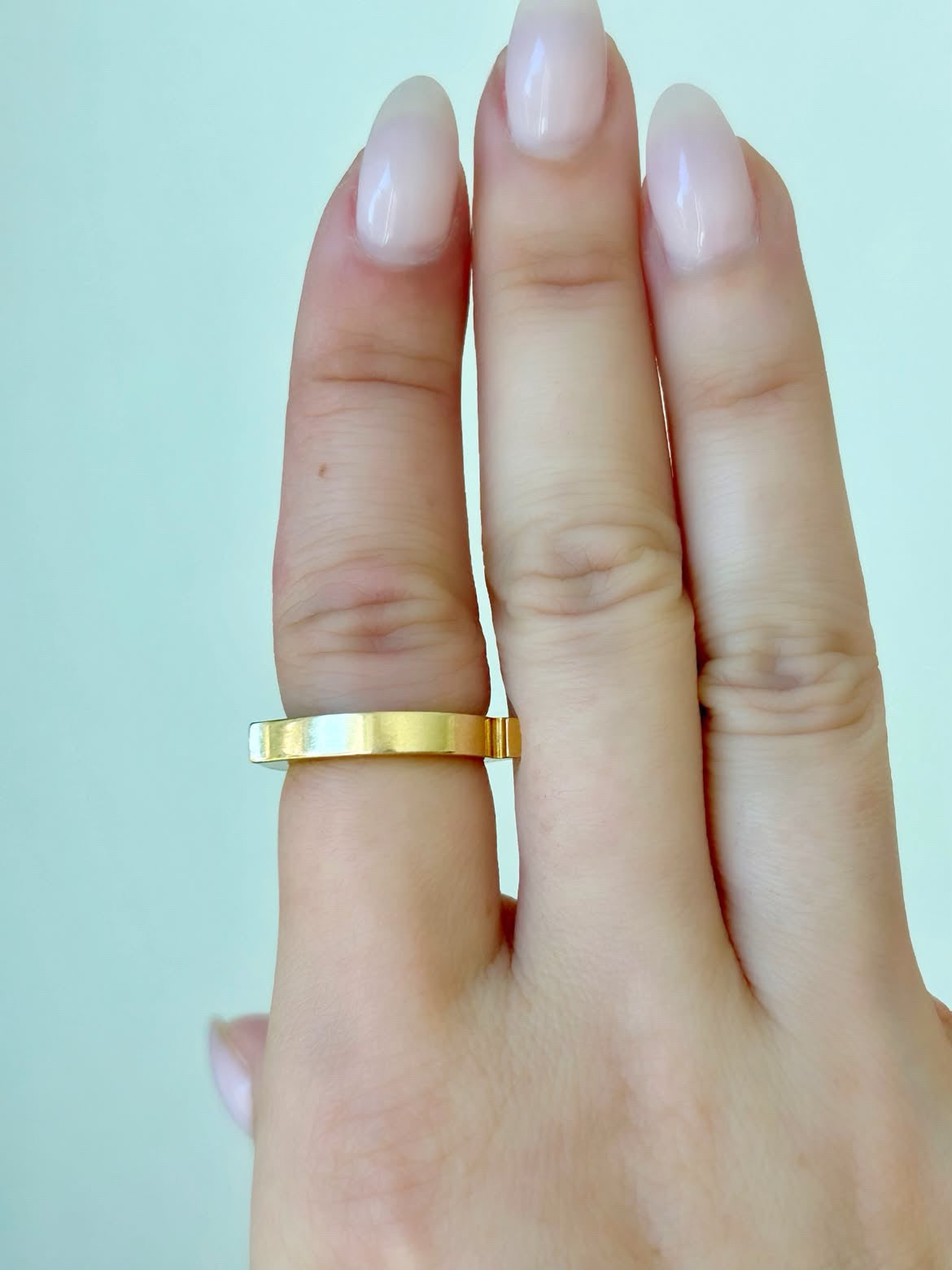 Vintage Cartier Flat C Ring - Sz 5.75-6