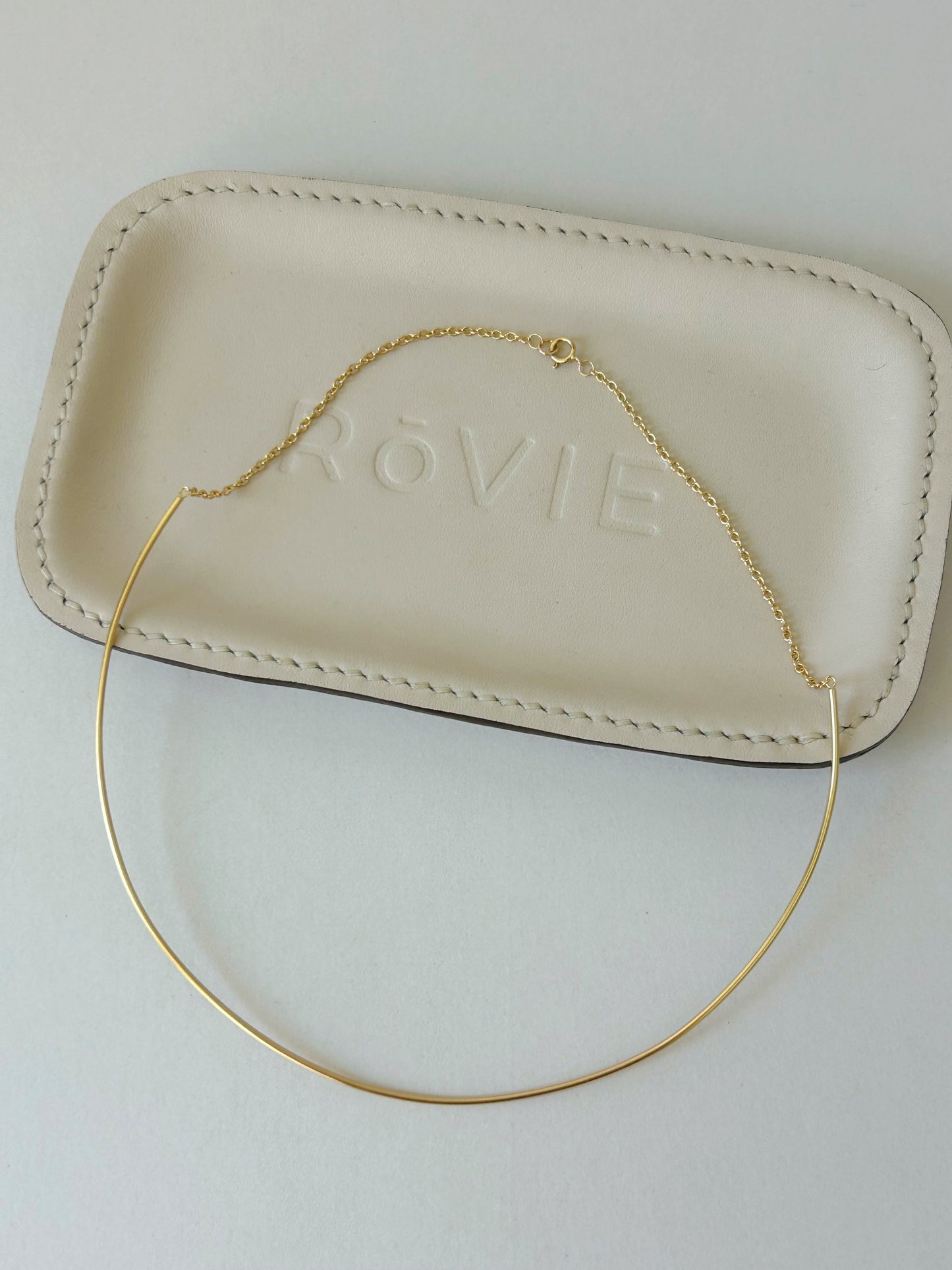 Rovie Made 18k Half Torque Necklace - 16.5" Long