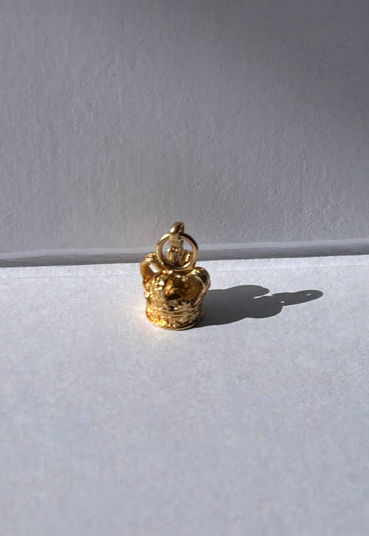 Vintage 14k Crown Charm