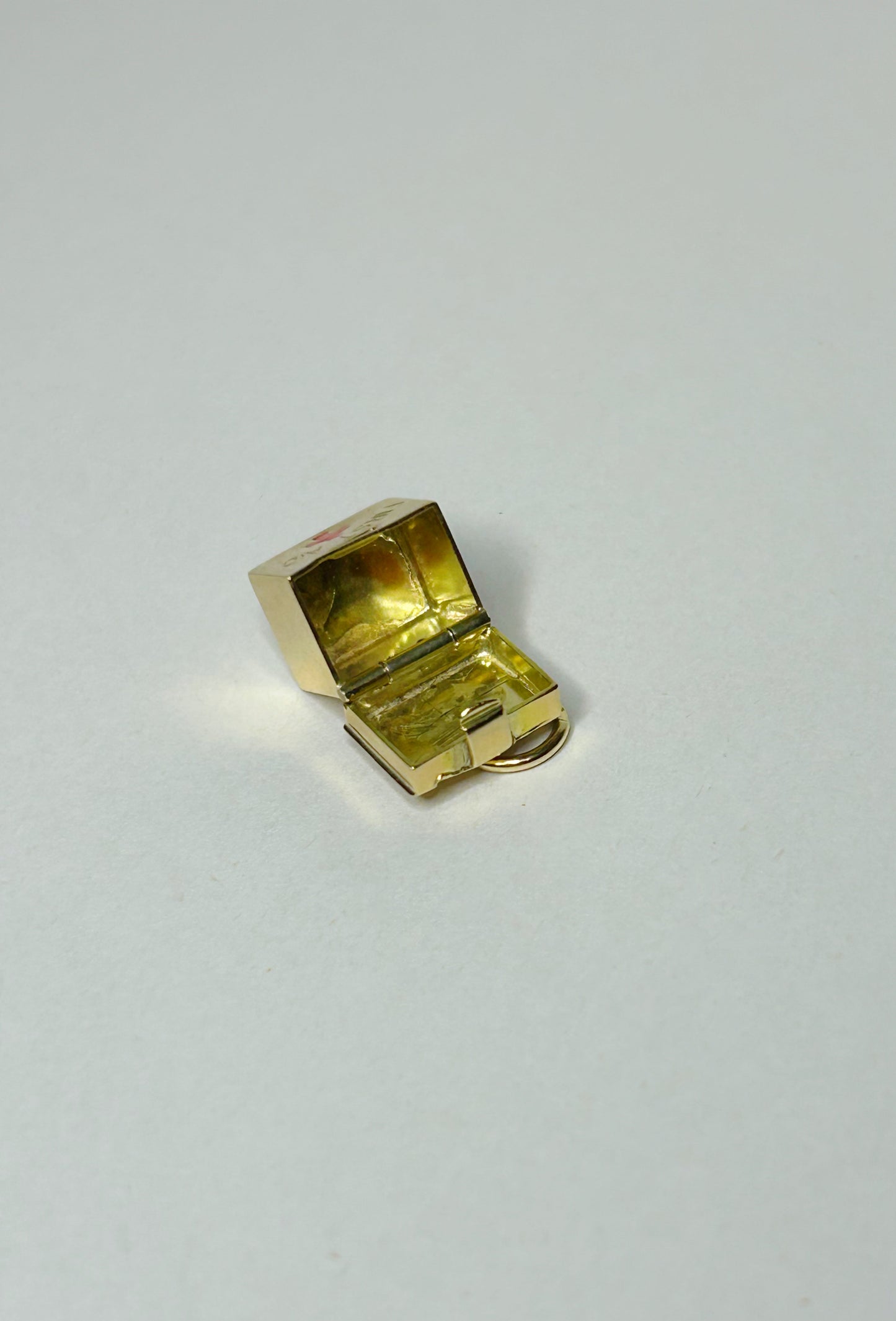Vintage 14k First Aid Box Pendant