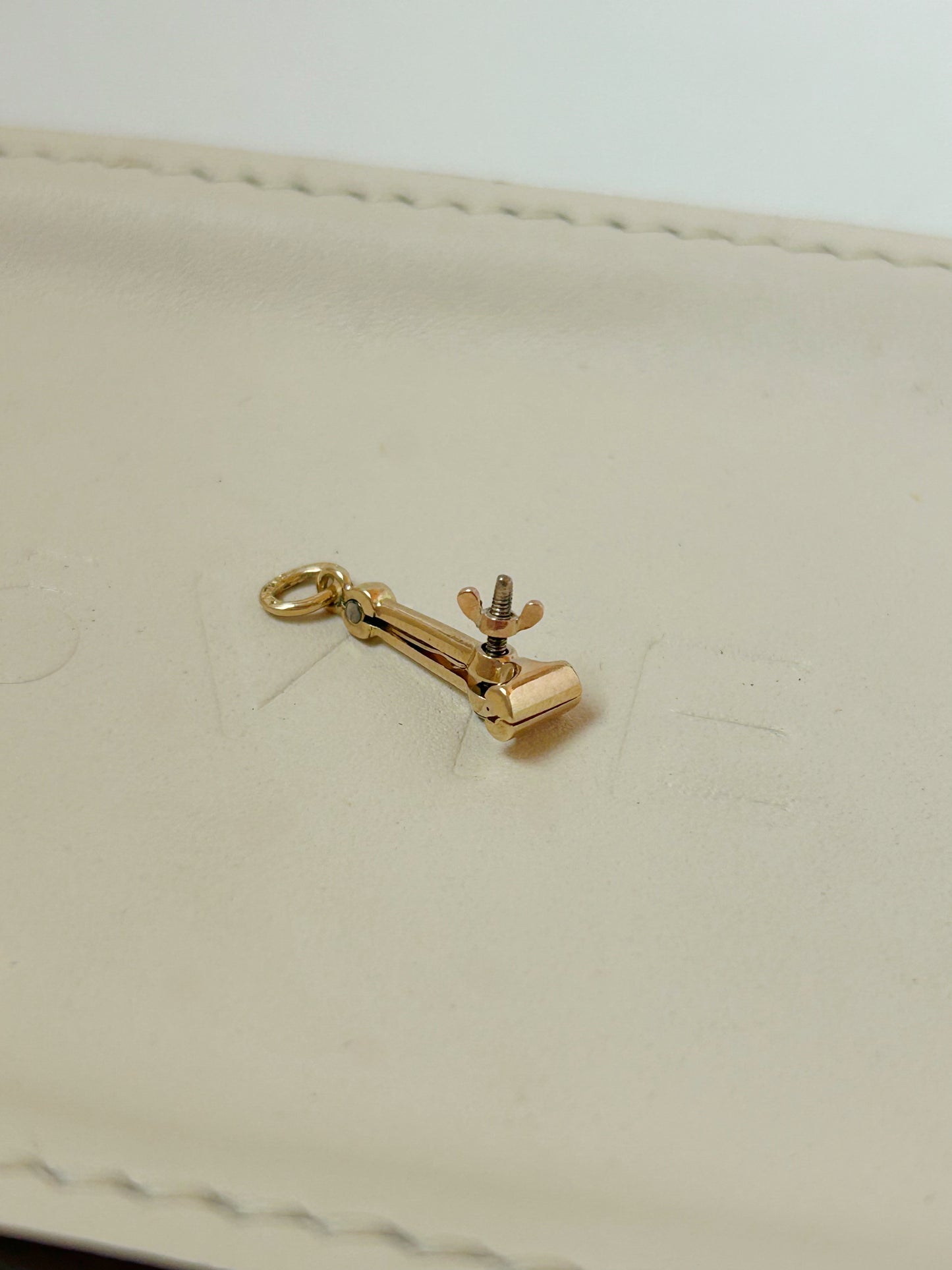 Vintage 14k Jeweler's Vice Charm
