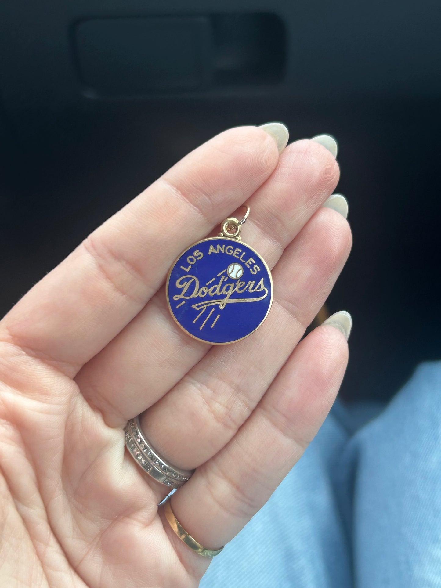 Vintage 14k LA Dodgers Pendant