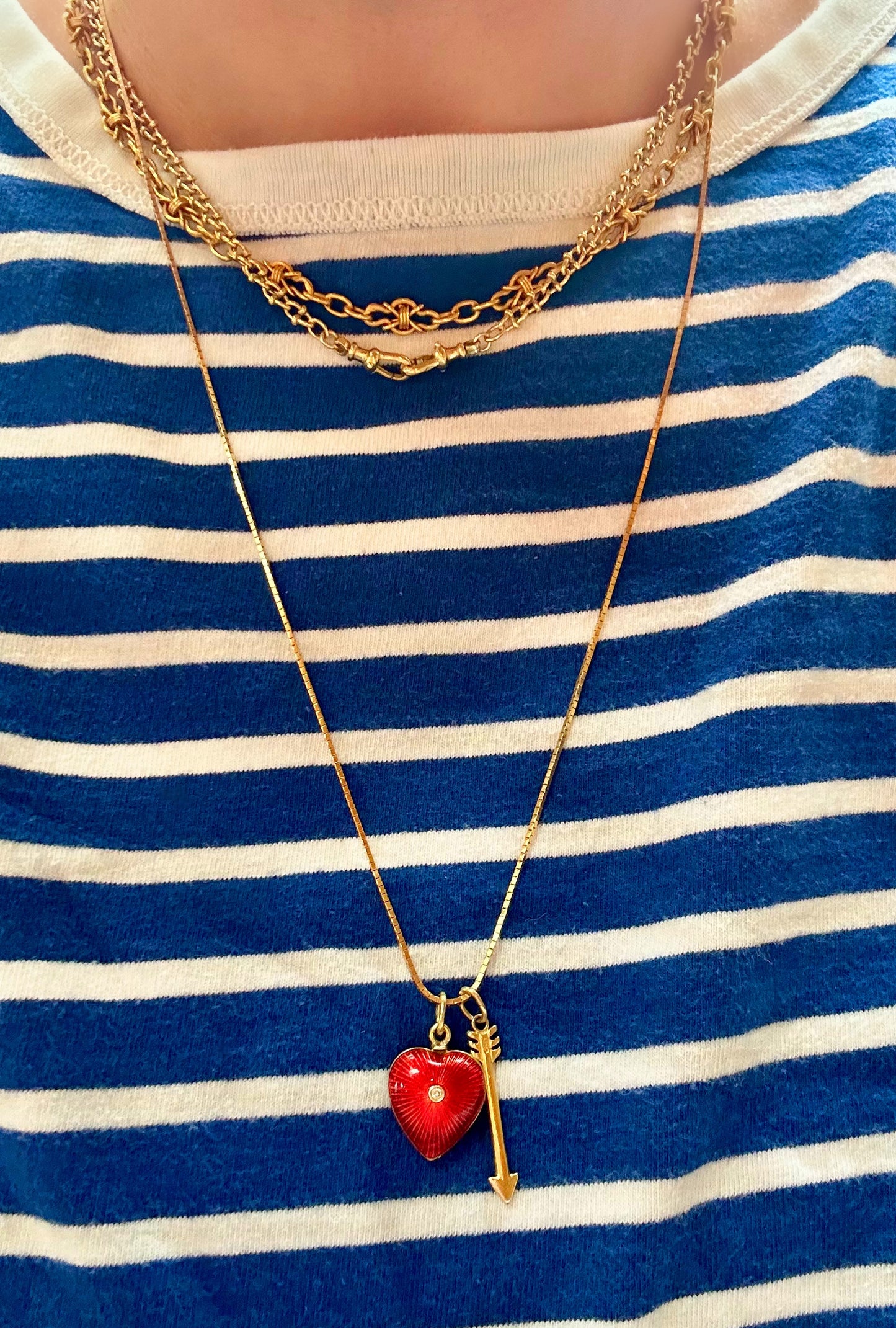 Vintage 14k Italian Box Link Chain - 24" Long