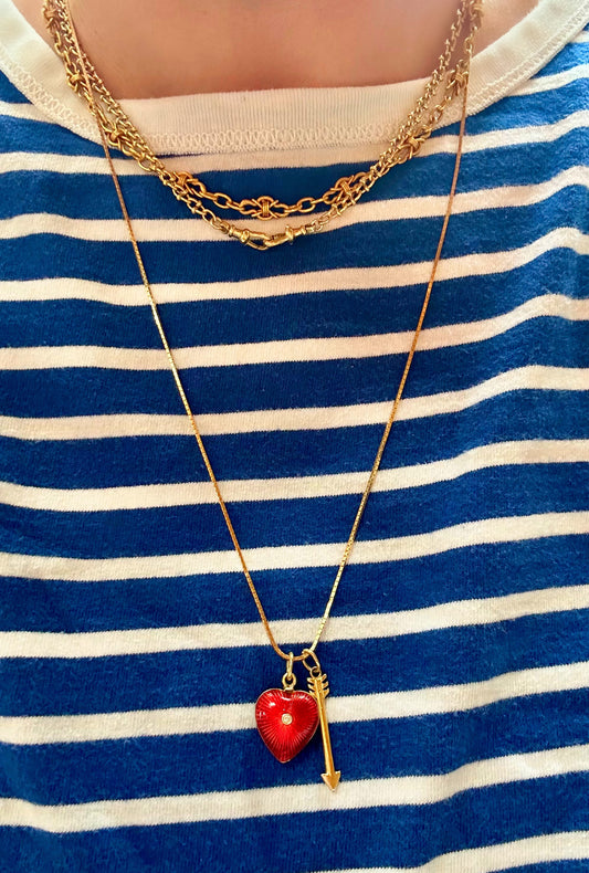 Vintage 14k Italian Box Link Chain - 24" Long