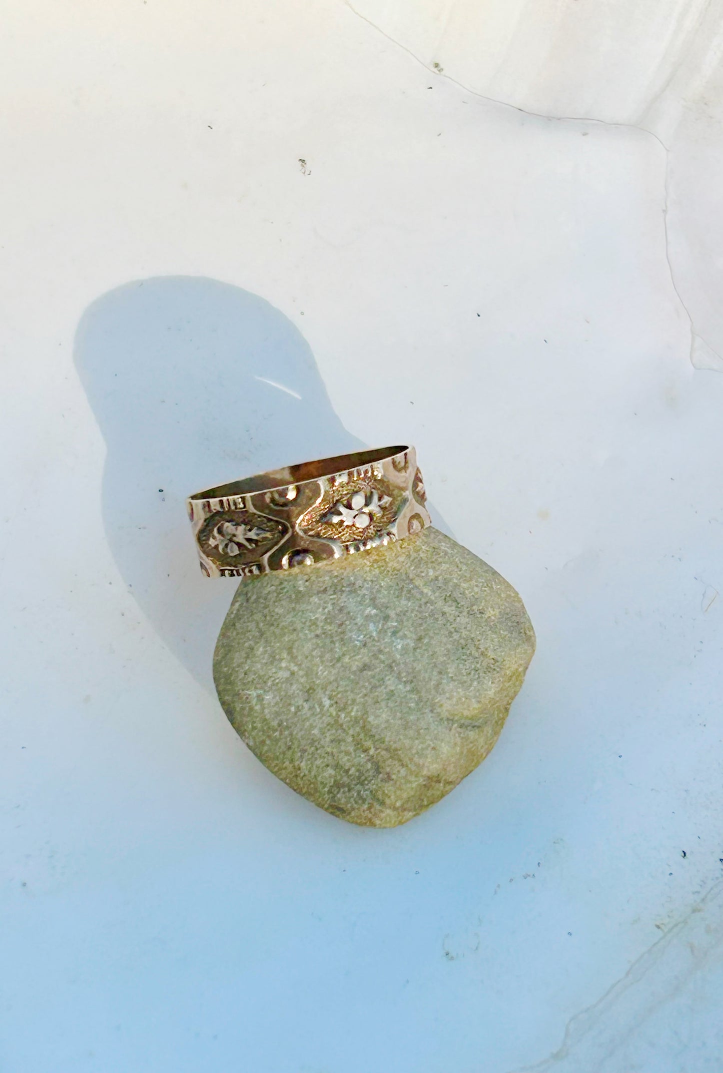 Antique Victorian 14k Baby Ring - Sz 0