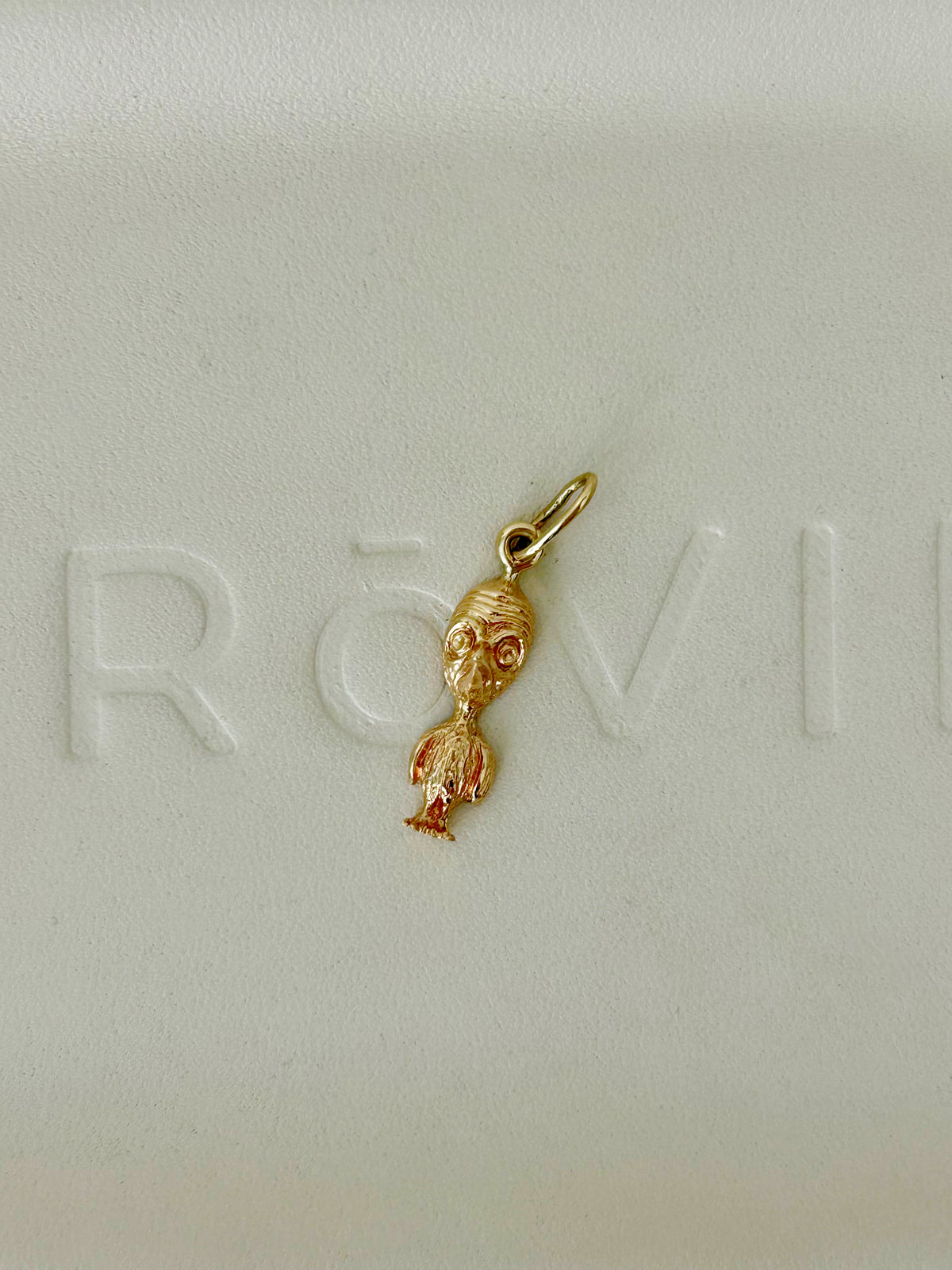 Vintage 14k Worry Bird Pin Conversion Charm