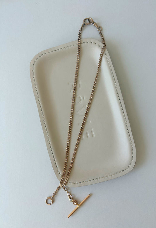Antique 10k Curb Watch Chain - 17.25"