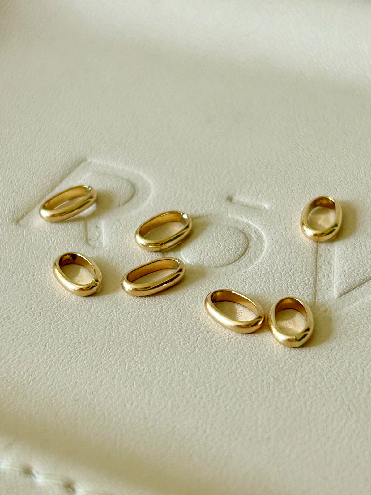 Rovie Made 14k Double Sided Push Connector Spacer Rings
