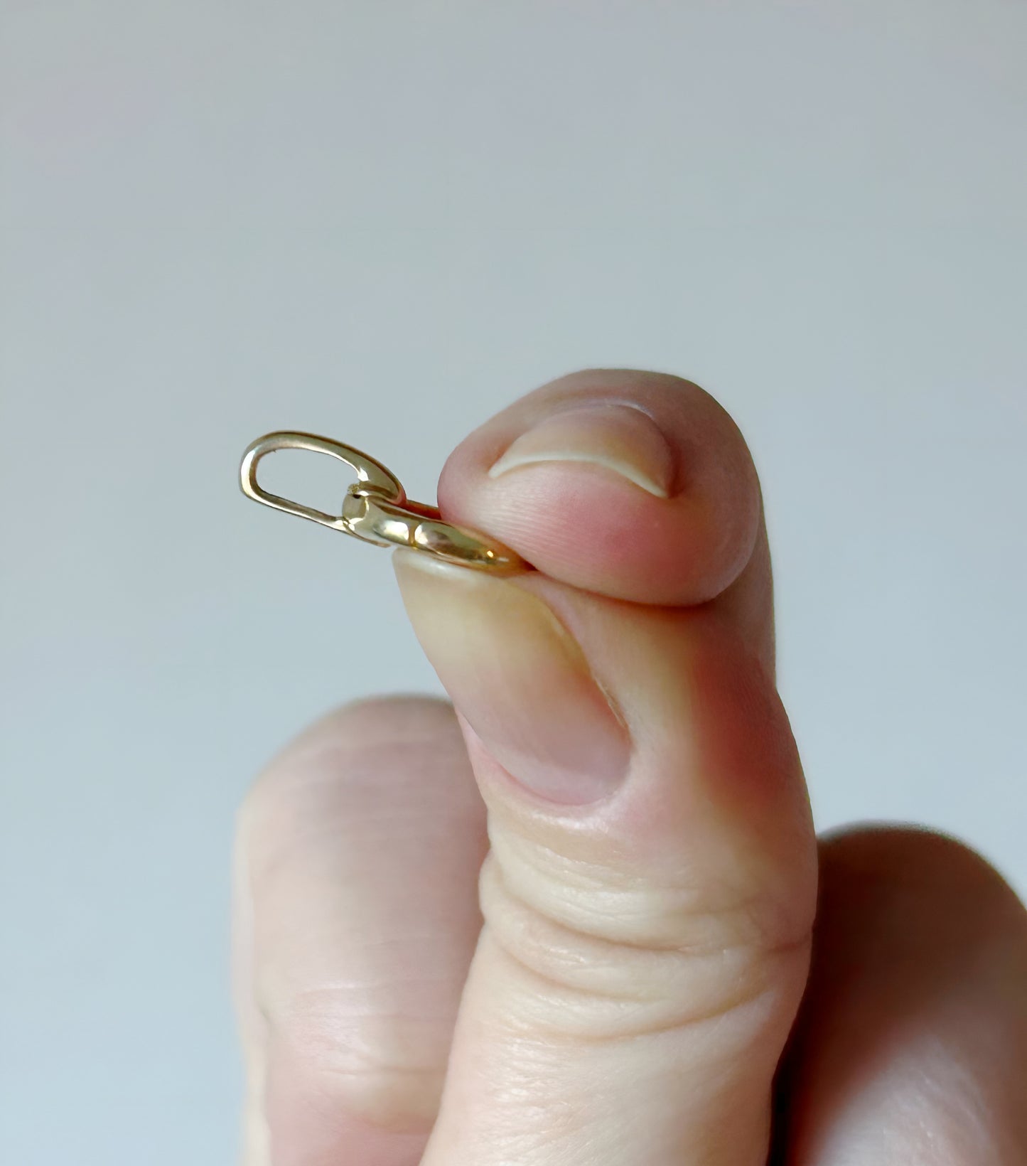 [Pre-Order] 14k Round Single Push Clasp w/Adjacent Loop