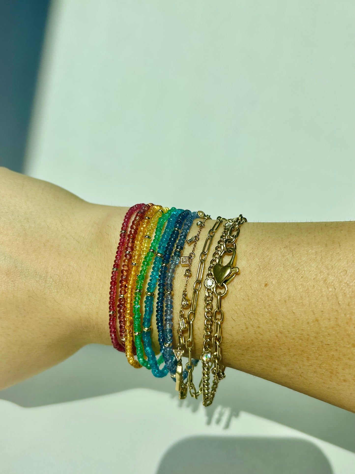 Custom Flex-Stretch Gemstone bracelets